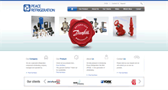 Desktop Screenshot of peacerefrigeration.com